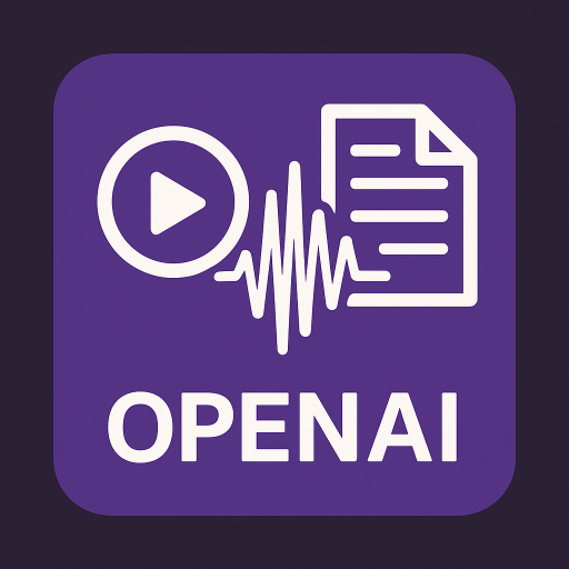 Audio And Video Transcriber (OpenAI GPT-4o-transcribe)