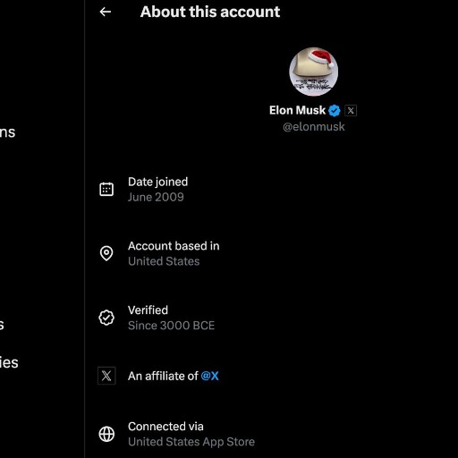 twitter(x) profile about