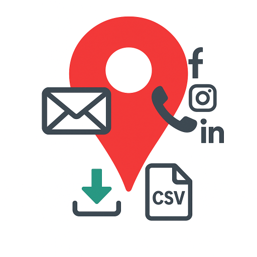 📍 Google Maps Email, Phone and Social Media Extrator