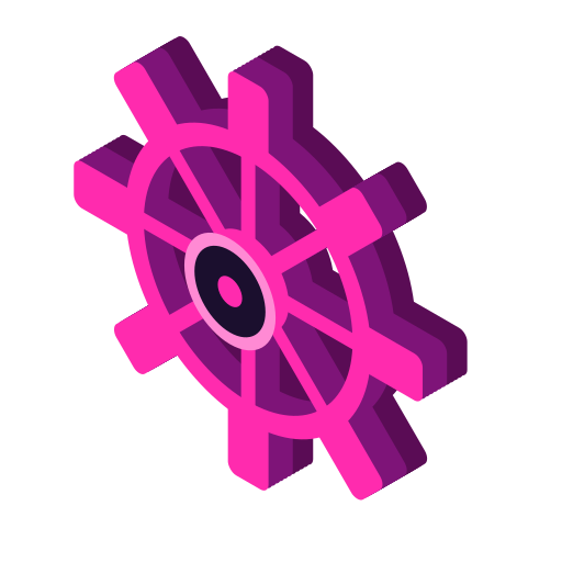 Magenta Waterwheel