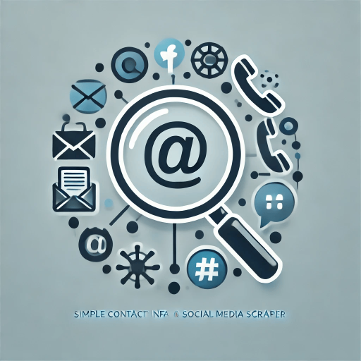 Simple Contact Info and Social Media Scraper